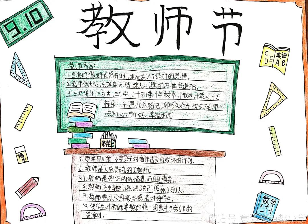 师恩难忘手抄报简单又漂亮-图6