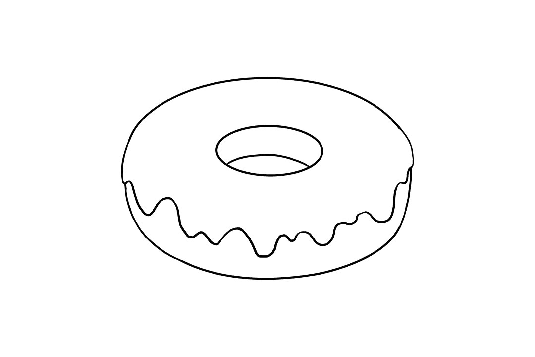 甜甜圈怎么画-图5