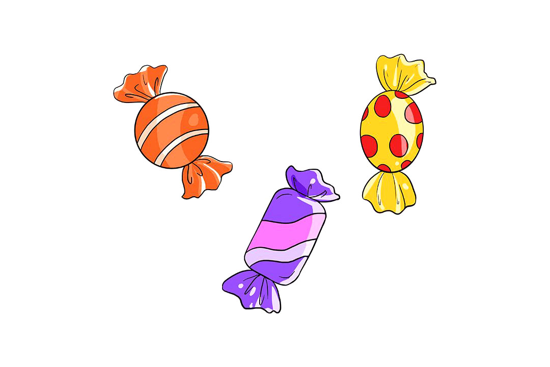 圣诞节糖果怎么画