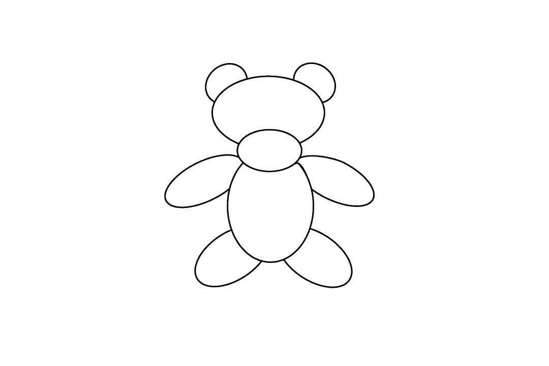 泰迪熊玩偶简笔画-图6