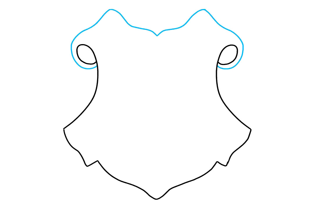 如何画霍格沃茨盾徽-图2