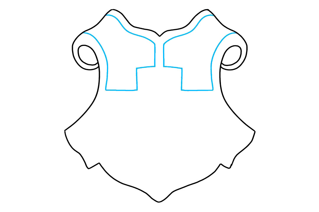 如何画霍格沃茨盾徽-图3