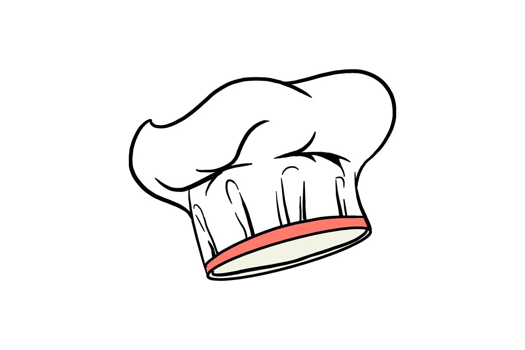 如何画厨师帽怎么画