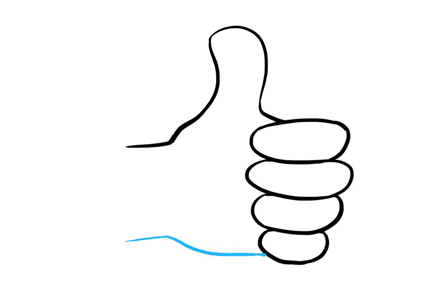 如何画竖起的大拇指-图6