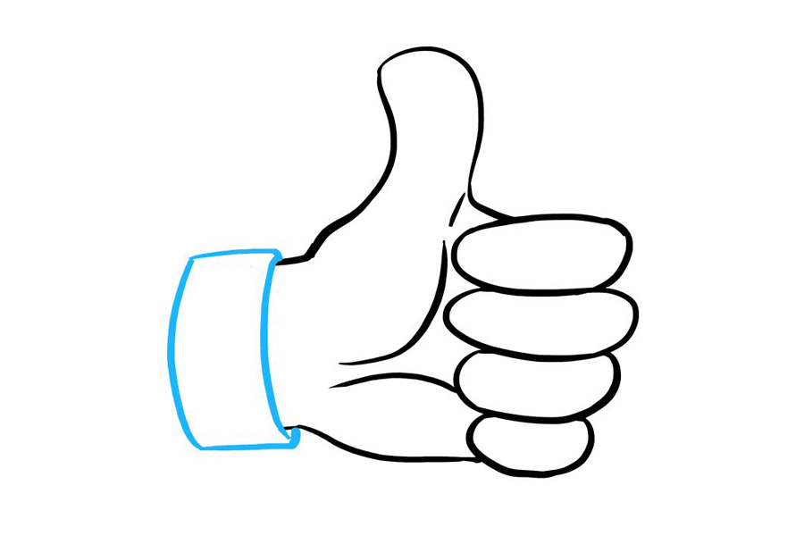 如何画竖起的大拇指-图8