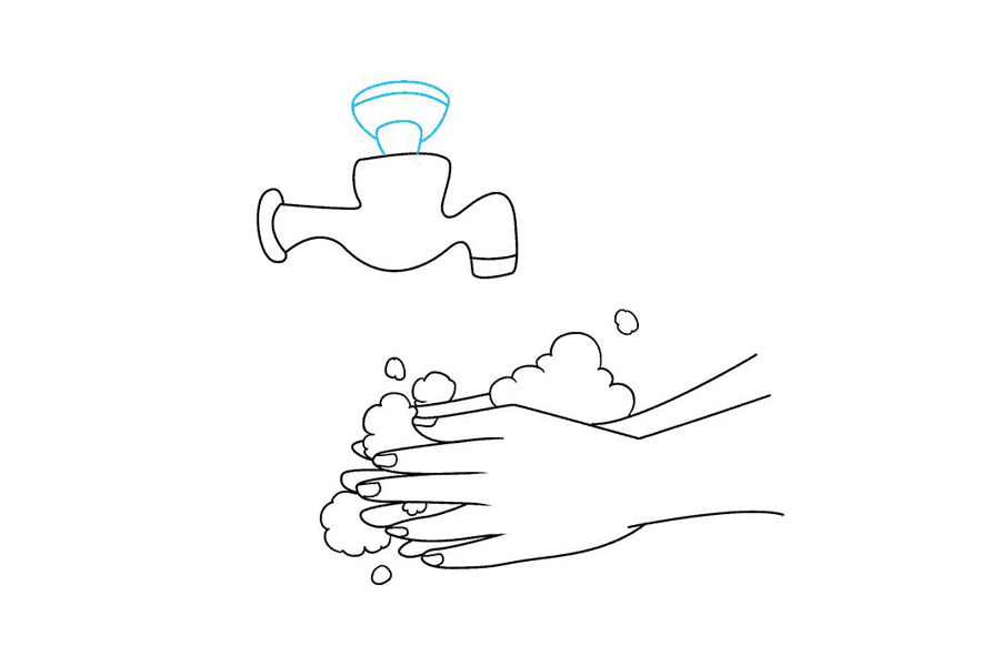 如何画洗手画-图6
