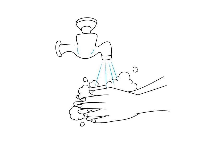 如何画洗手画-图7