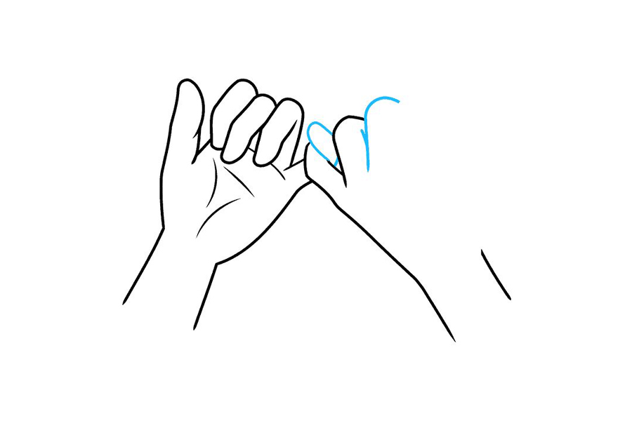 如何画勾手指-图7