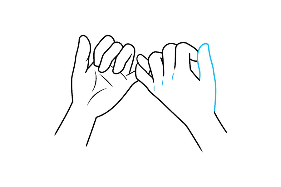 如何画勾手指-图9