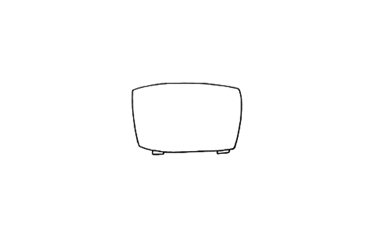 如何画复古电视机-图1