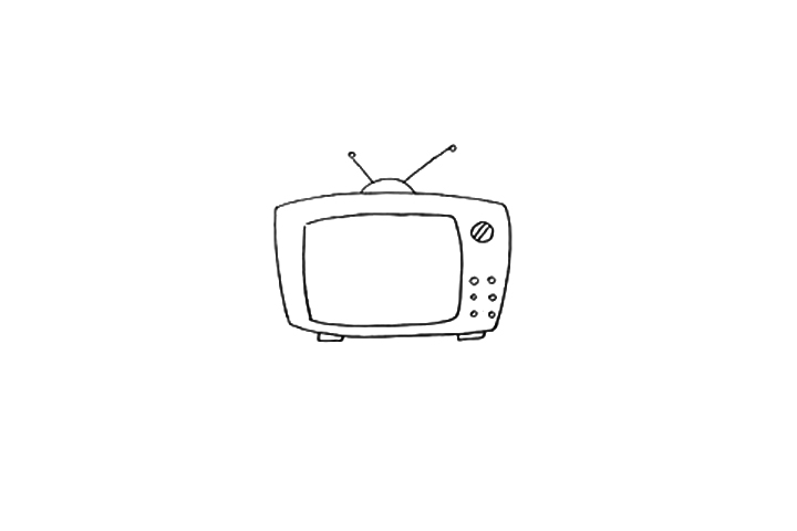 如何画复古电视机-图3