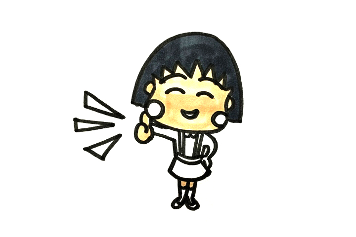 可爱樱桃小丸子怎么画-图4