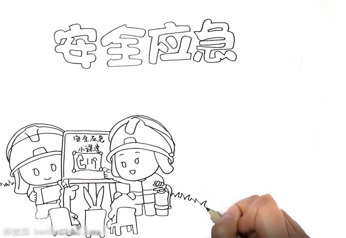 漂亮的安全应急手抄报-图1