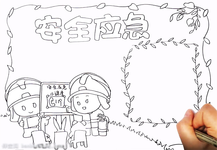 漂亮的安全应急手抄报-图2