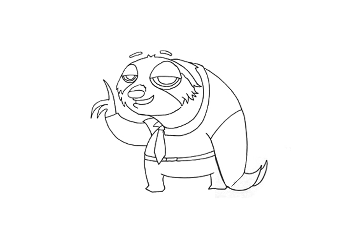 疯狂动物城闪电简笔画-图2