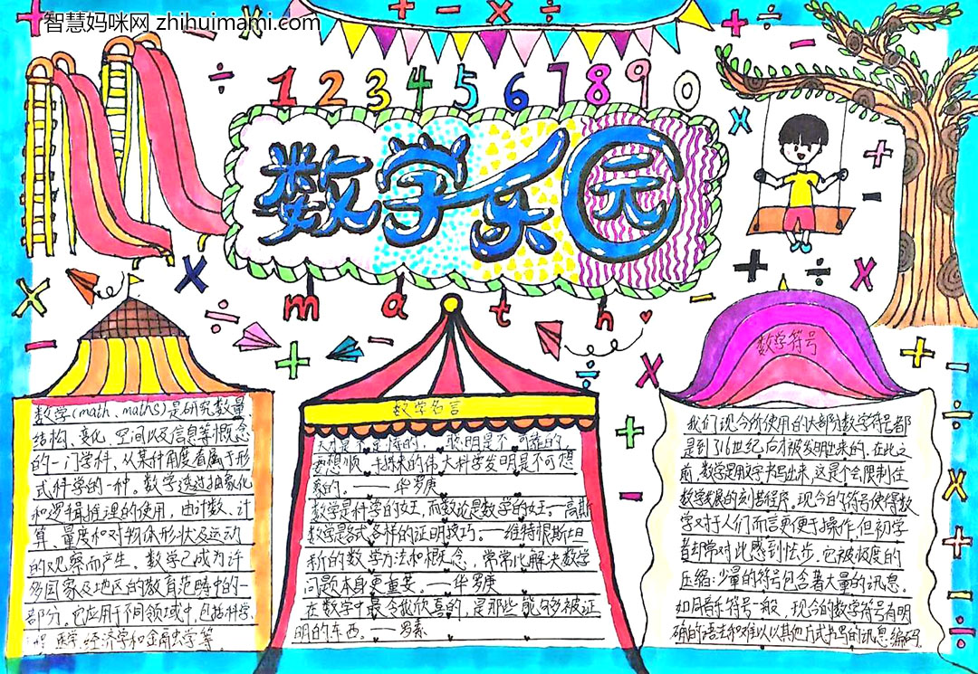 三年级数学乐园手抄报-图5