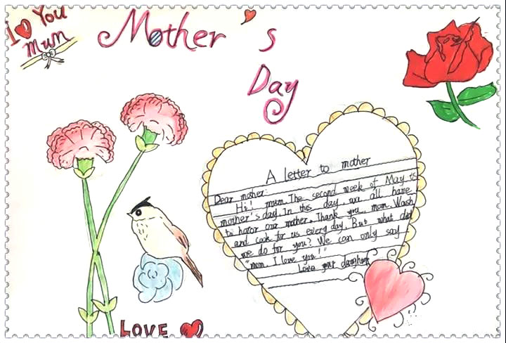 感恩母亲英语手抄报简单漂亮-图5