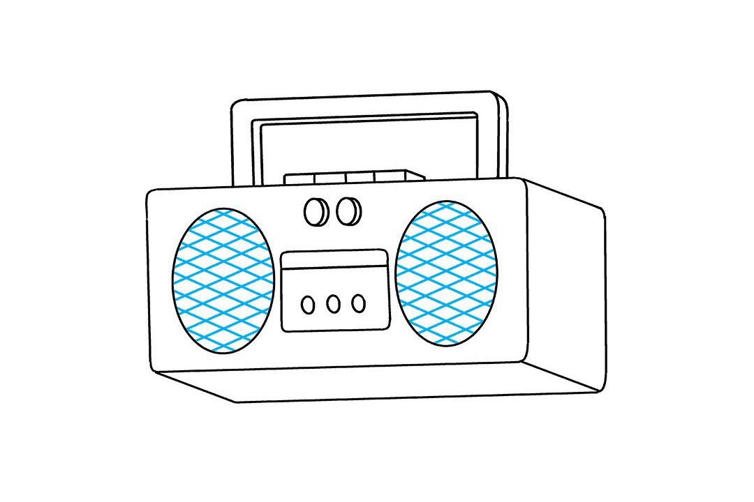 录音机怎么画-图9