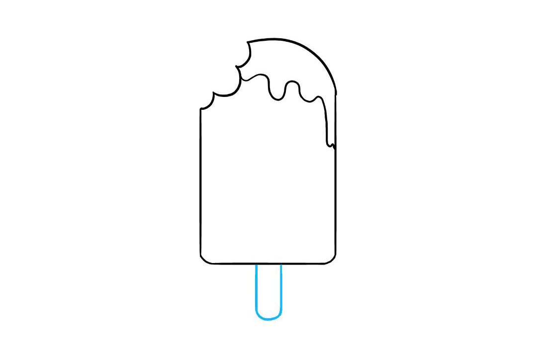 如何画一只可爱的冰棒简笔画-图5