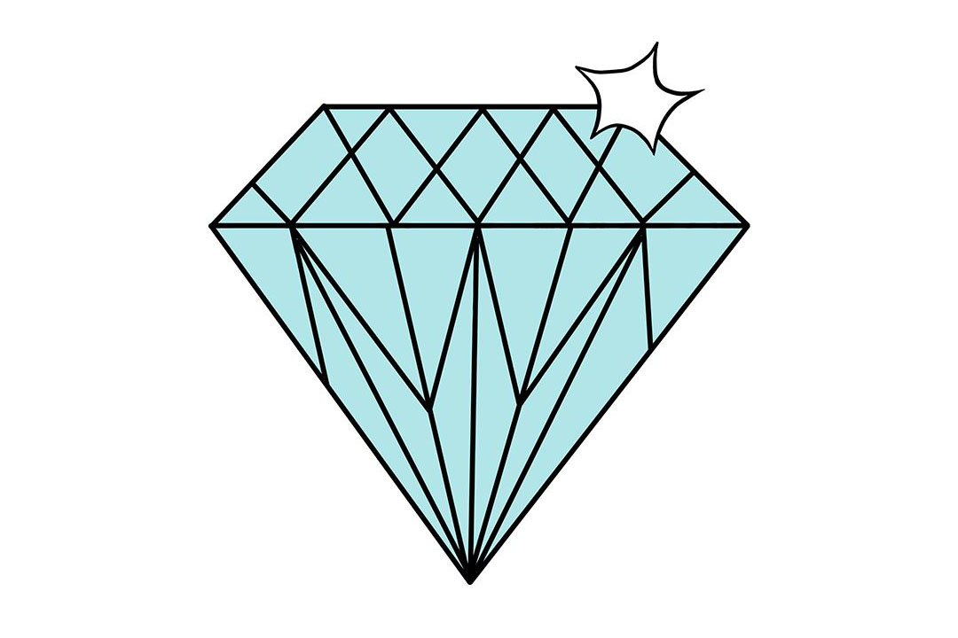 钻石怎么画