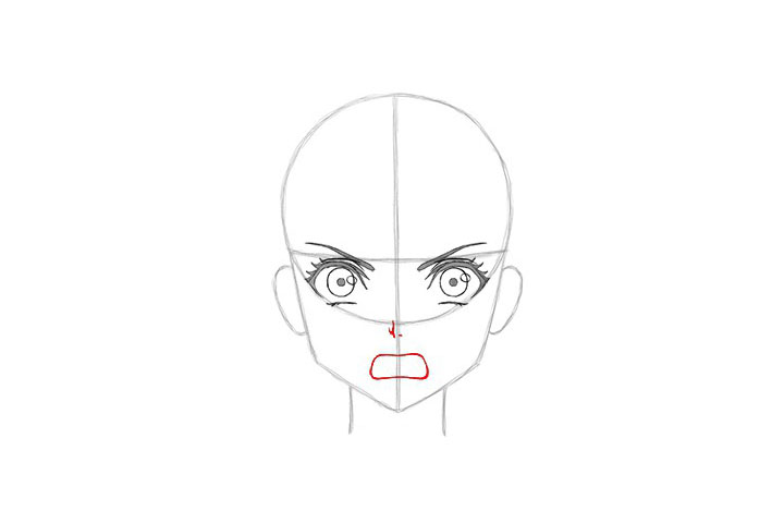 画短发女孩漫画-生气表情的画法-图10