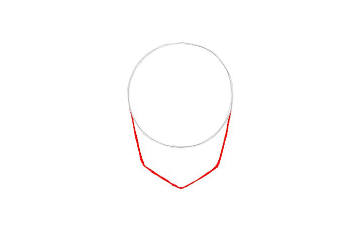 短发女孩惊讶表情的画法-图2