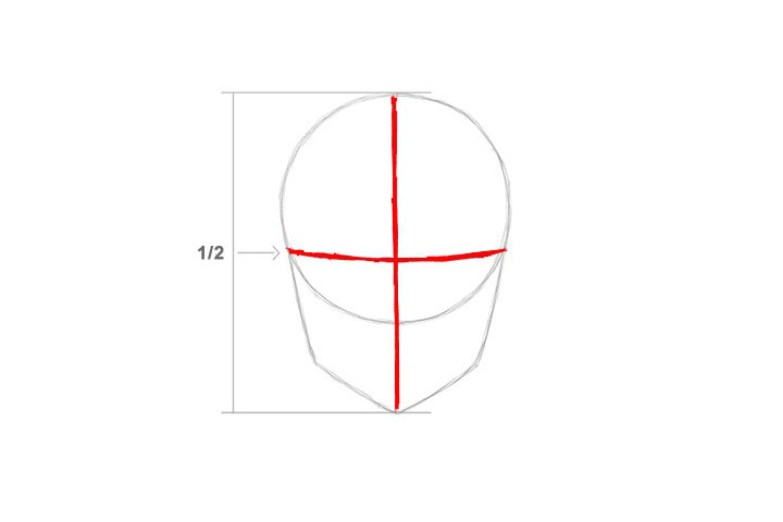 短发女孩惊讶表情的画法-图3