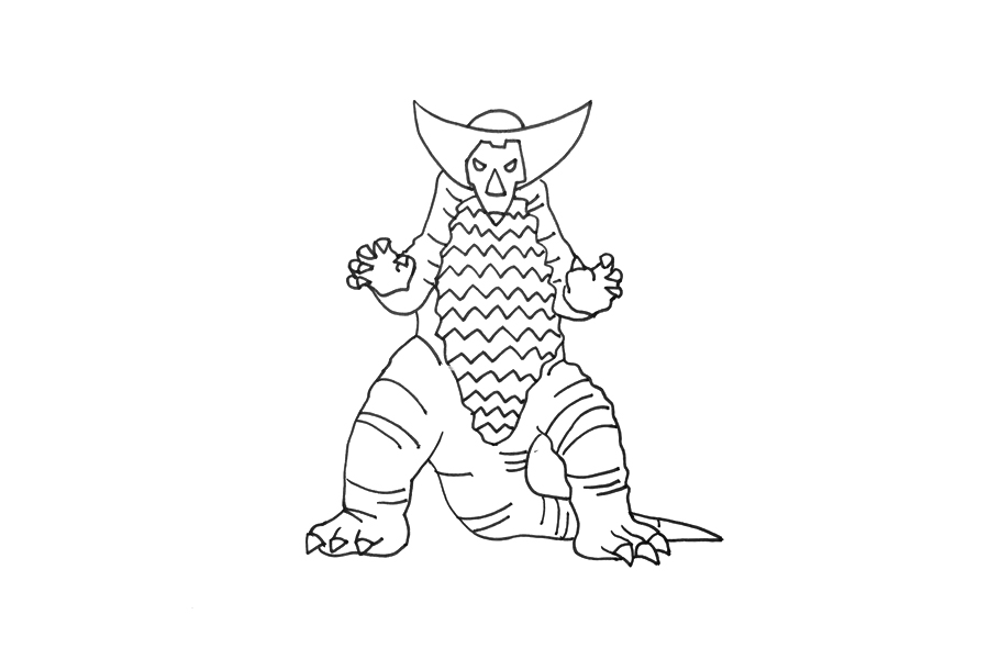 怪兽哥莫拉怎么画-图3