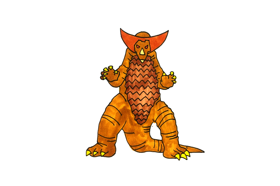 怪兽哥莫拉怎么画