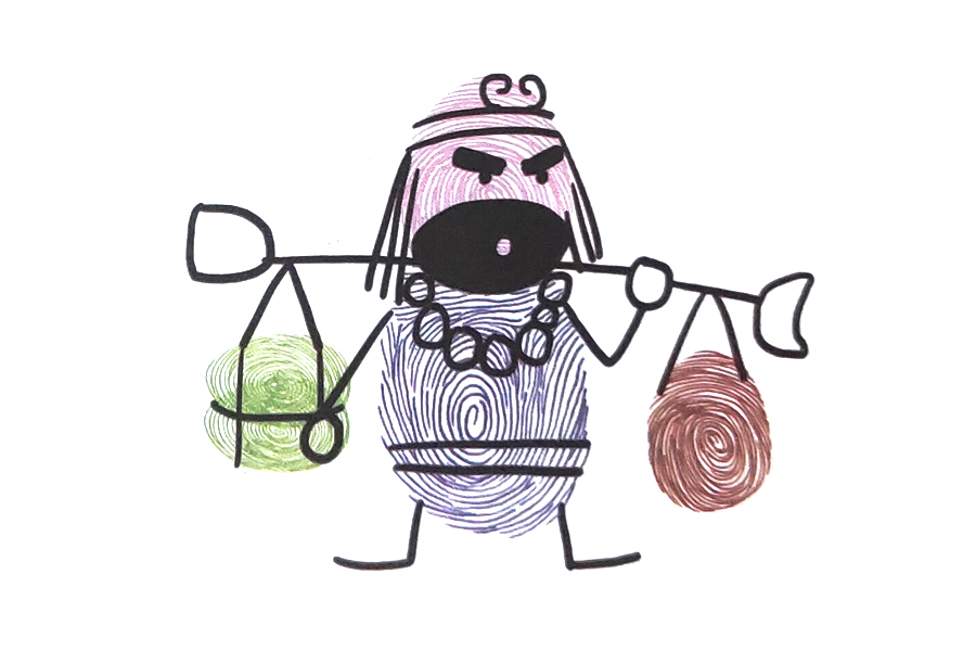 沙和尚手印画怎么画