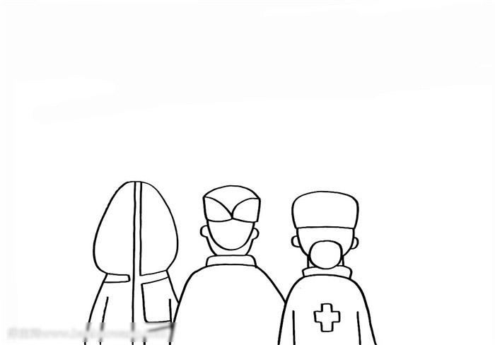 医护人员大爱无疆手抄报-图1