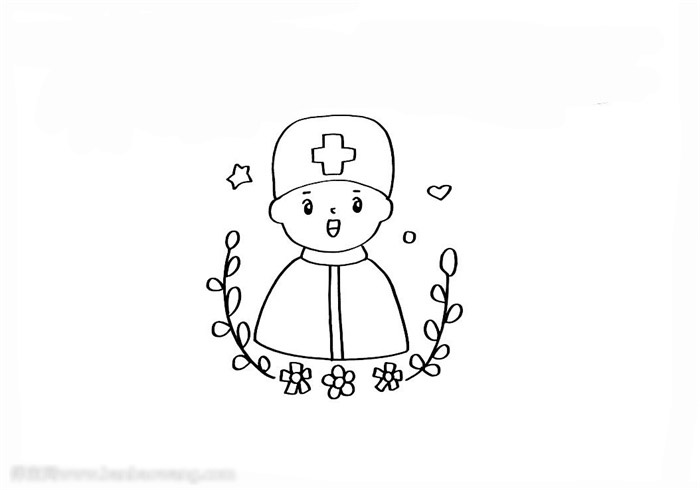最可爱的人手抄报-医生-图1