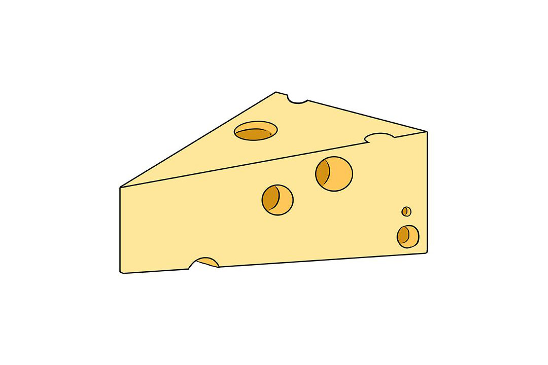 如何画奶酪简笔画