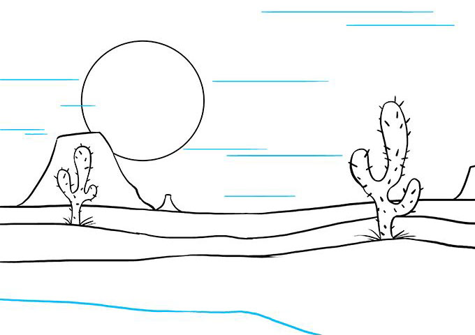 沙漠风景怎么画-图9