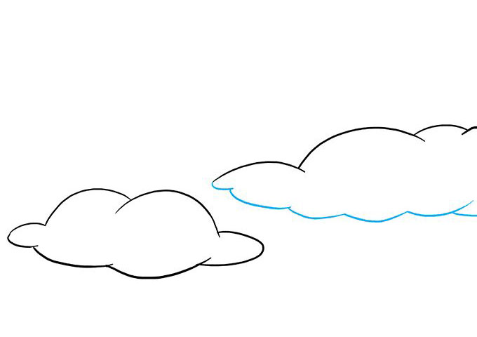 蓝天白云怎么画-图4
