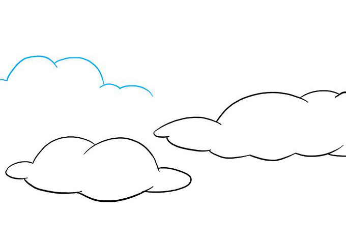 蓝天白云怎么画-图5