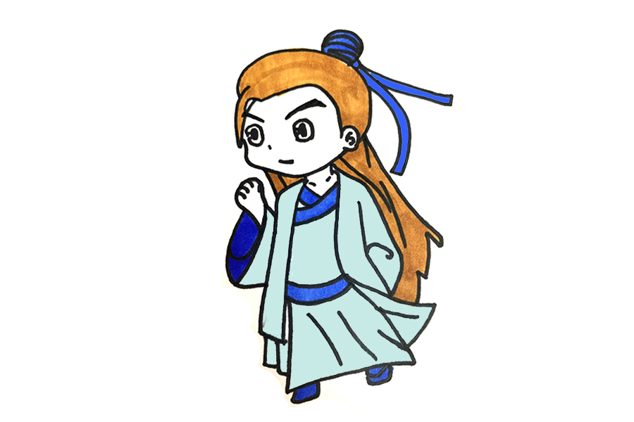 古风男生怎么画