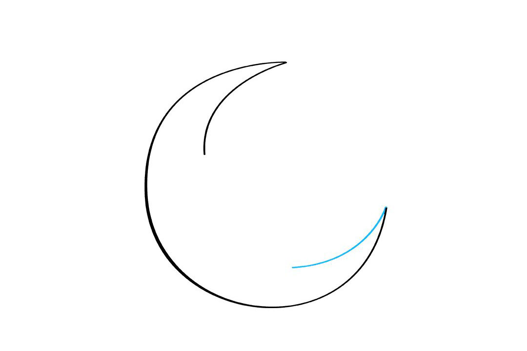 弯弯的月亮怎么画-图3