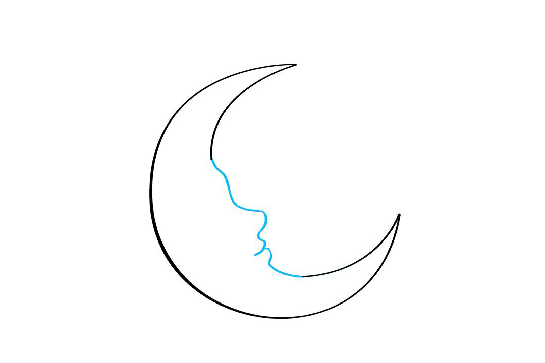 弯弯的月亮怎么画-图4