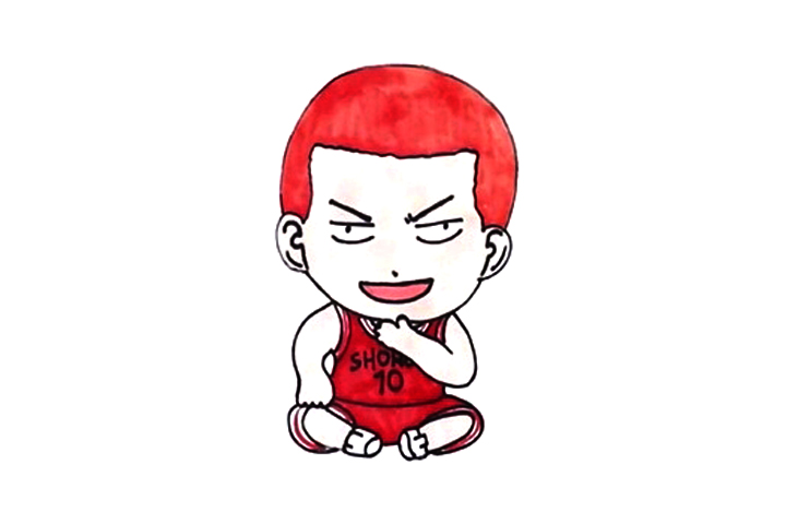 灌篮高手樱木花道怎么画