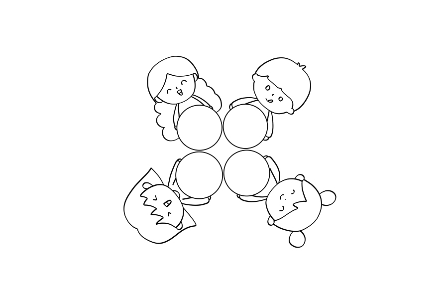 光盘行动主题简笔画怎么画-图3