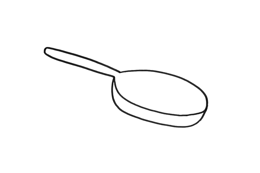 平底锅怎么画-图3