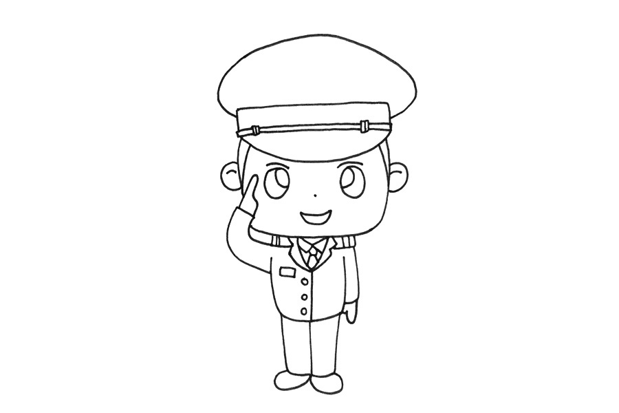 警察叔叔怎么画-图4