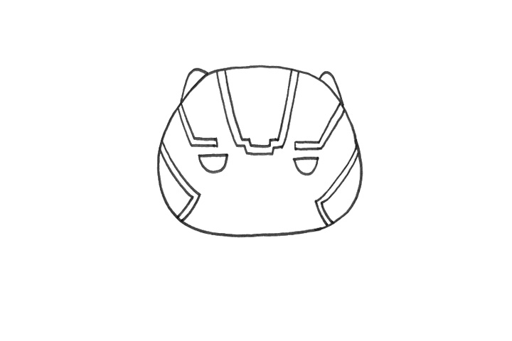 Q版黑豹怎么画-图2