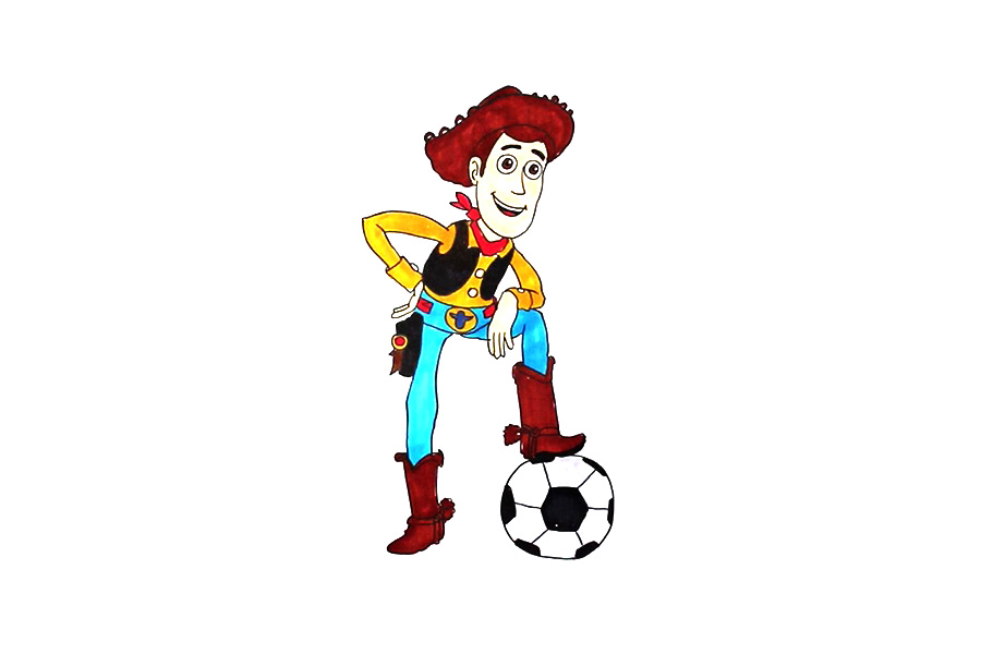 玩具总动员 胡迪怎么画