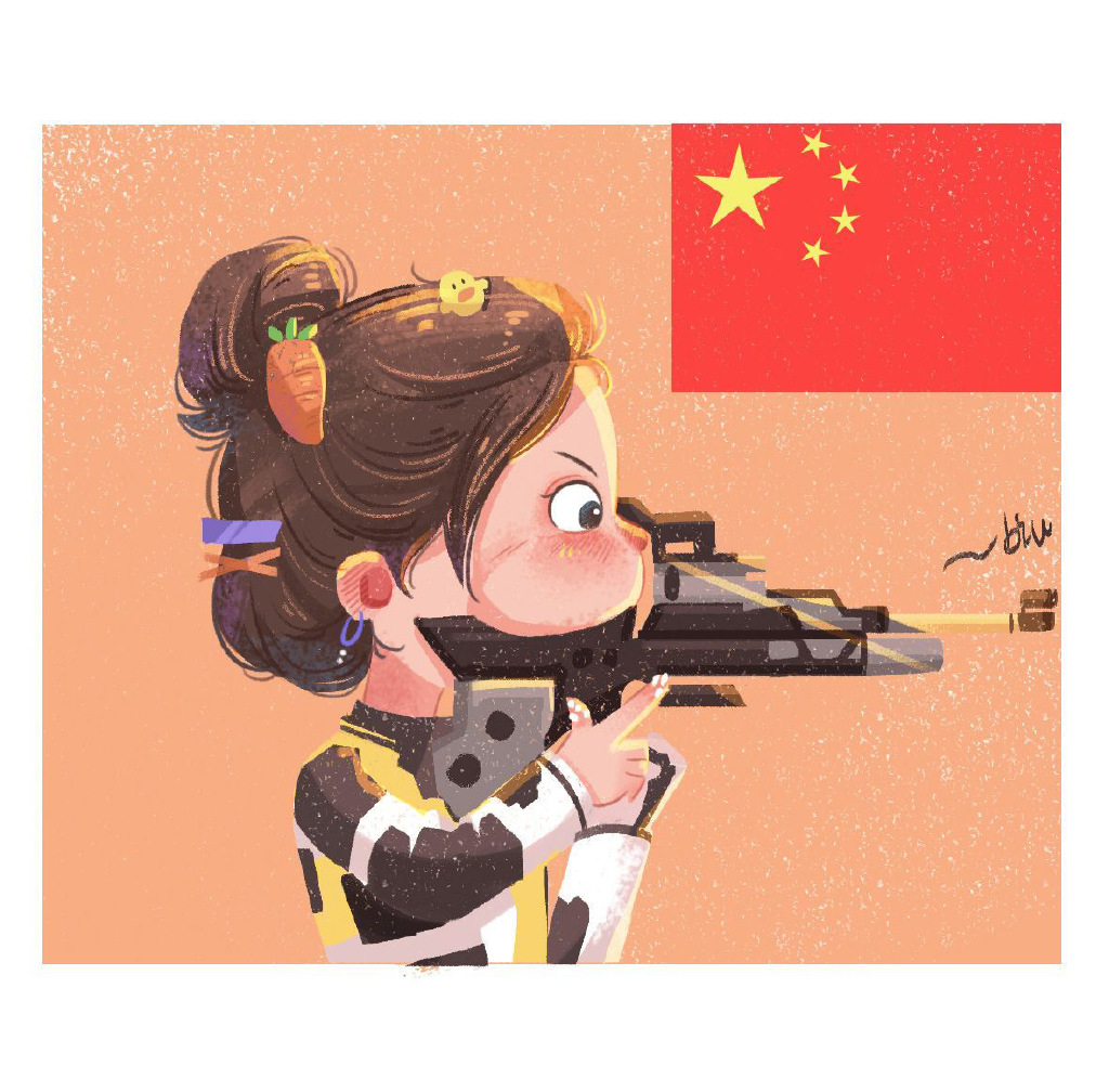 一组2021奥运冠军头像-图1