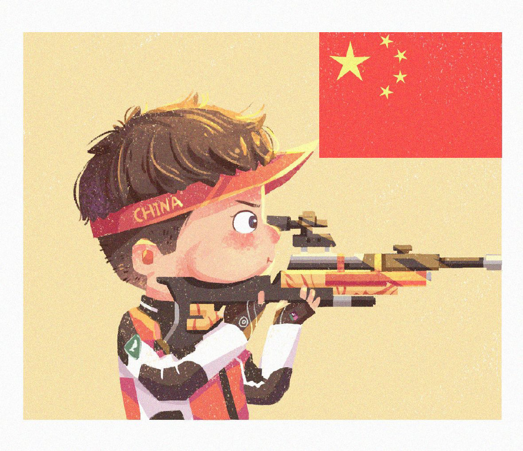 一组2021奥运冠军头像-图3