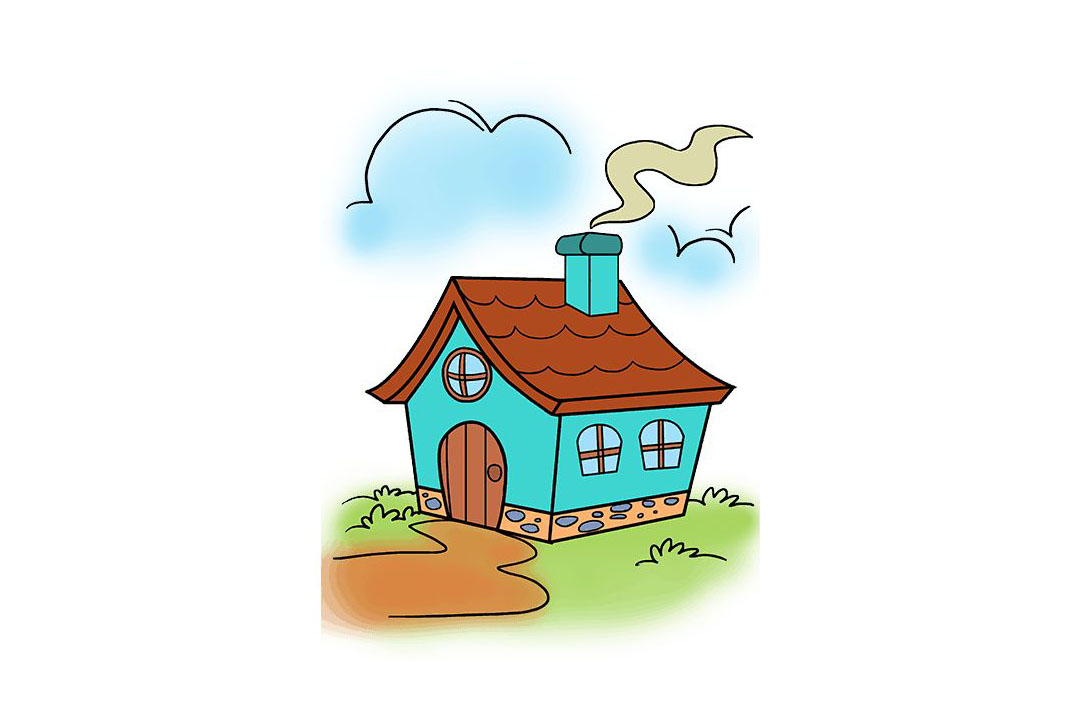 卡通房子怎么画