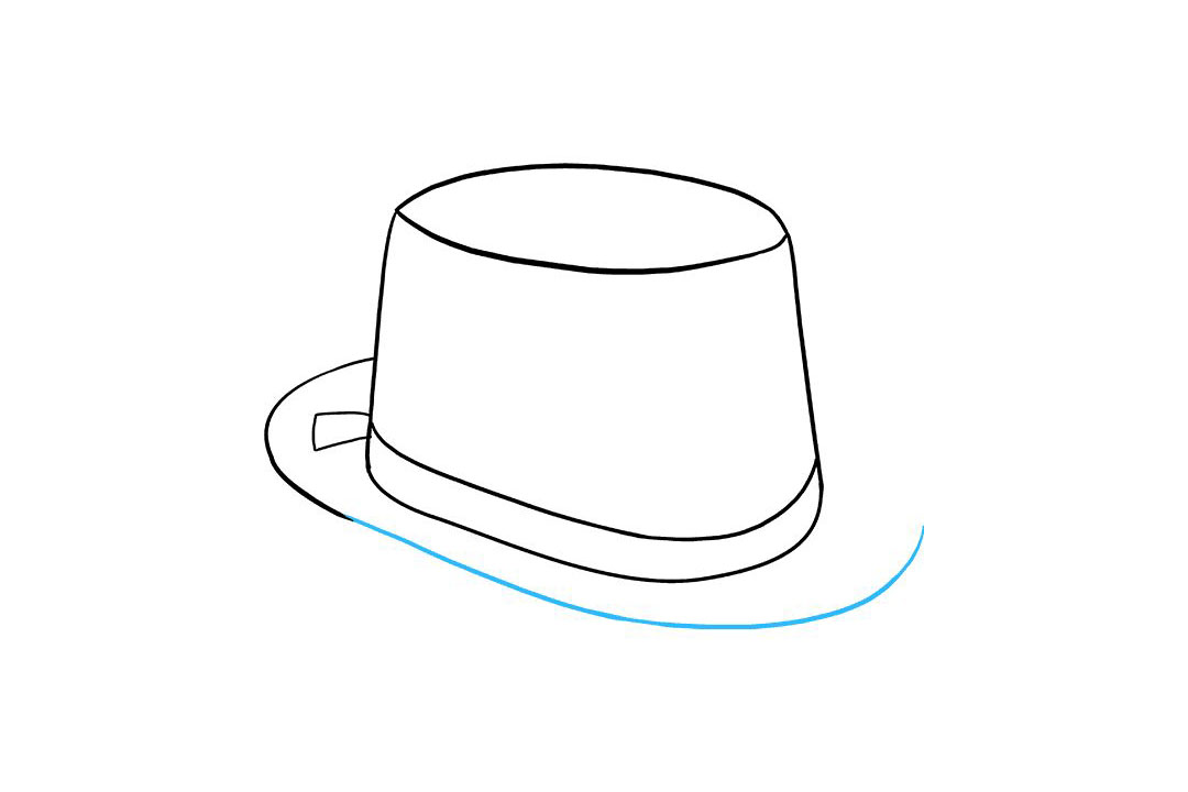 如何画礼帽简笔画-图6