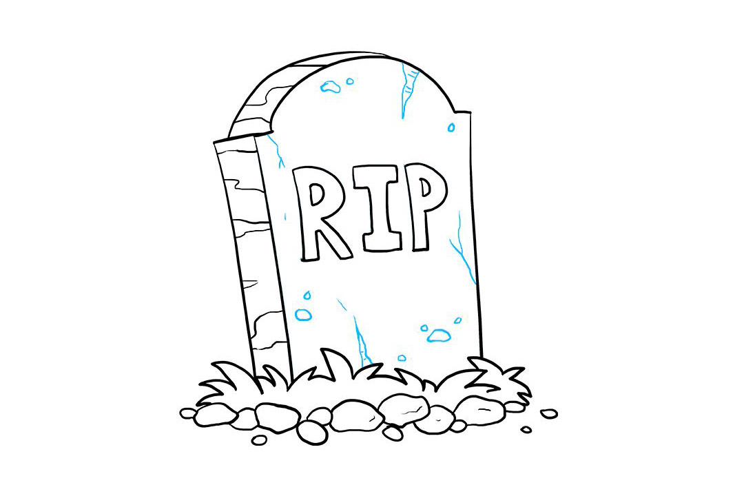 万圣节墓碑怎么画-图8